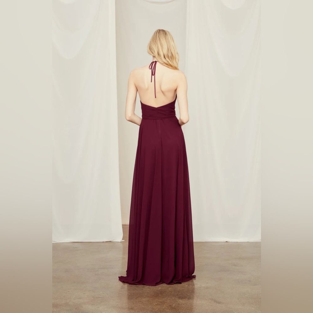 Amsale Daryn Bridesmaid Dress in Fawn/Taupe - Picture 4 of 4